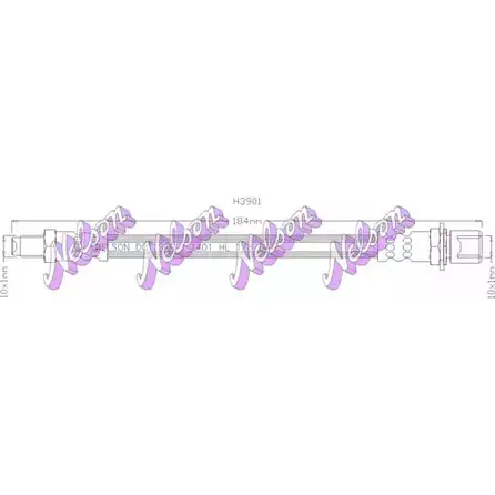 Тормозной шланг BROVEX-NELSON 3971135 JD8 CF 2DJ2QM0 H3901