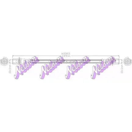 Тормозной шланг BROVEX-NELSON MRVI2Y V 3971137 LCGU1Q H3903