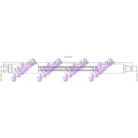Тормозной шланг BROVEX-NELSON MIQ 4A H3940 SRVS46U 3971175