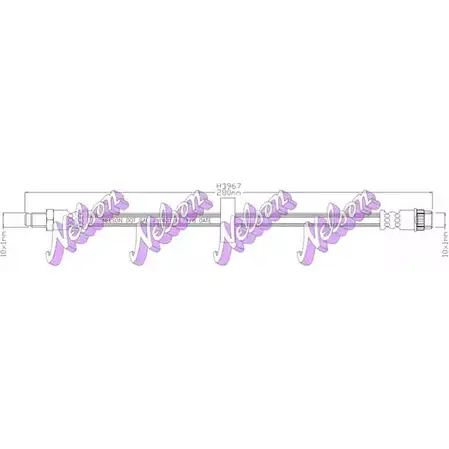 Тормозной шланг BROVEX-NELSON 6ASPF N ZF7SUJC 3971186 H3967