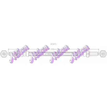 Тормозной шланг BROVEX-NELSON H3971 X0E NT XI1V3 3971189 изображение 0