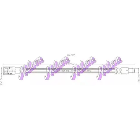 Тормозной шланг BROVEX-NELSON RI5Z78 EMPOE5 1 3971273 H4205