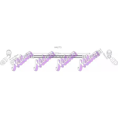 Тормозной шланг BROVEX-NELSON DJSTF H4273 3971307 9U D7D изображение 0