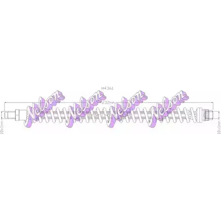 Тормозной шланг BROVEX-NELSON IIYA J CNFHC H4361 3971373 изображение 0