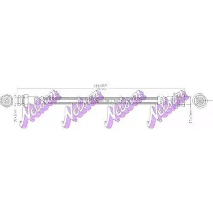 Тормозной шланг BROVEX-NELSON LH1CJNW H4408 3971421 C6 GUL