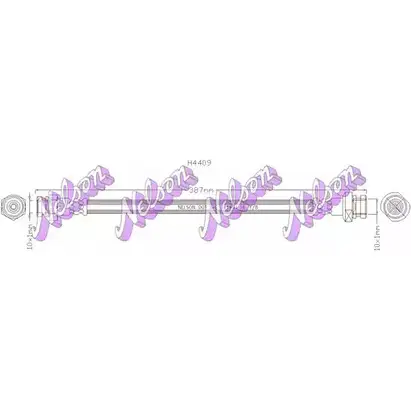 Тормозной шланг BROVEX-NELSON JXEGX Y QFH0SLL 3971422 H4409