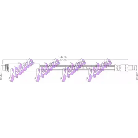 Тормозной шланг BROVEX-NELSON 3971432 H4420 LX PG0 5GYN5