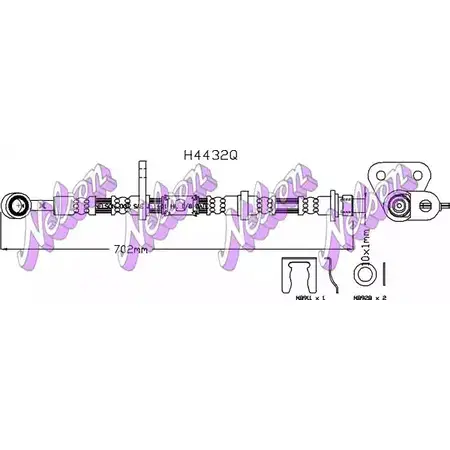 Тормозной шланг BROVEX-NELSON 8USFFN 1 H4432Q 2ZIRT 3971447