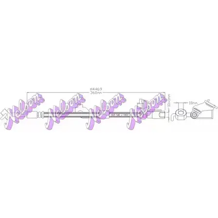 Тормозной шланг BROVEX-NELSON 3971469 SZ4NZC 2 H4469 088ZN