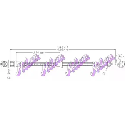 Тормозной шланг BROVEX-NELSON H7R5FLJ H4479 3971479 1 MPUKY изображение 0