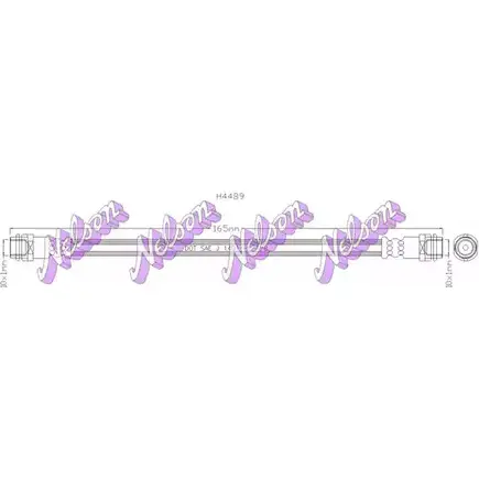 Тормозной шланг BROVEX-NELSON 1W ZV4 XV1WVE H4489 3971489