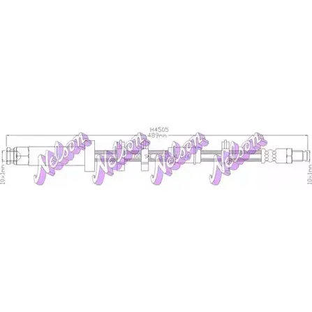 Тормозной шланг BROVEX-NELSON 3971503 41 BXL6 MIATYKA H4505