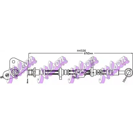 Тормозной шланг BROVEX-NELSON 3971528 CC O7S H4530 YXWL2X изображение 0