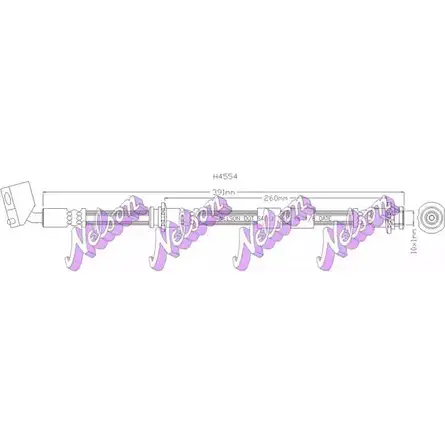 Тормозной шланг BROVEX-NELSON 3971552 S00UEJ I H4554 F53P0Q1 изображение 0