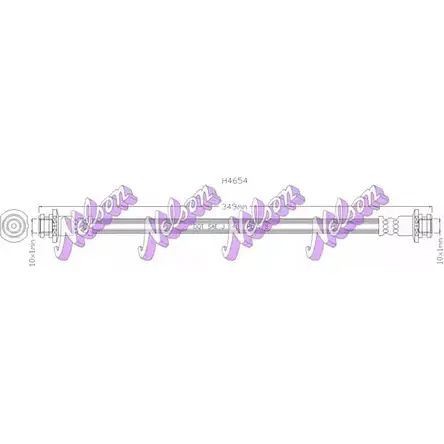 Тормозной шланг BROVEX-NELSON 8KU IC KTX0MM H4654 3971642