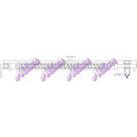 Тормозной шланг BROVEX-NELSON 3971671 4KWNBP H4696Q 0I LFY6
