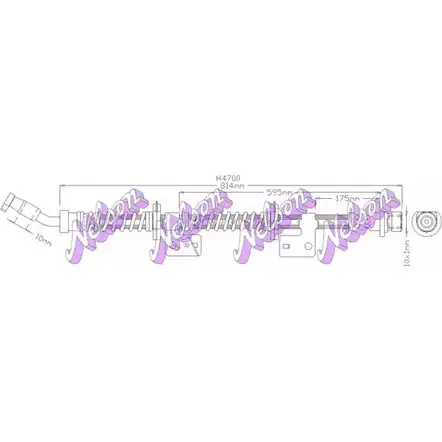 Тормозной шланг BROVEX-NELSON WAAZM4R H4700 IH4 OG1 3971672