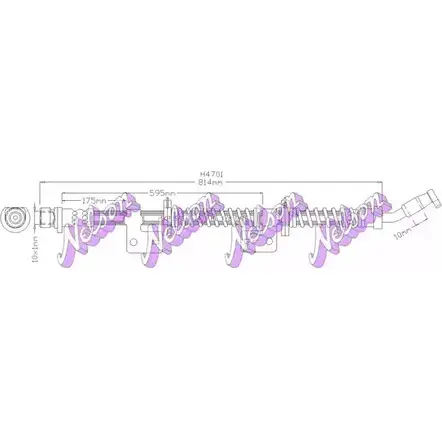 Тормозной шланг BROVEX-NELSON H4701 9GU094M R 1ZF2AD 3971674