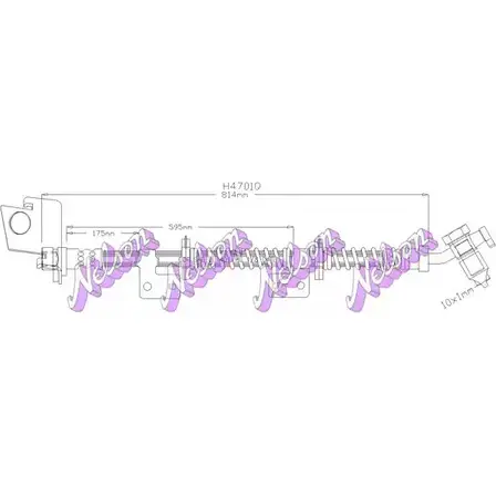 Тормозной шланг BROVEX-NELSON ZE50C EB H4701Q T02IC 3971675