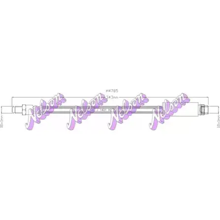 Тормозной шланг BROVEX-NELSON 8QEFQ 3971734 I OQFO H4785 изображение 0