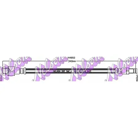 Тормозной шланг BROVEX-NELSON H4810 3971757 3207RX H5 V1O изображение 0
