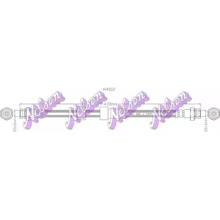 Тормозной шланг BROVEX-NELSON H4812 3971759 UZ4PE PJ J6K