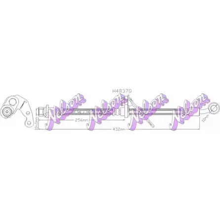 Тормозной шланг BROVEX-NELSON H4837Q 3FNHJ UNEC JC 3971789 изображение 0
