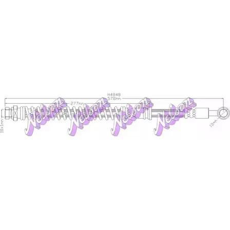 Тормозной шланг BROVEX-NELSON 7RY3RF 3971805 H4848 U OI1VX
