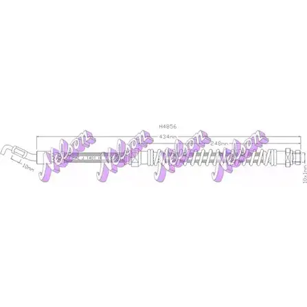 Тормозной шланг BROVEX-NELSON 0W0 MJ YE5SLPZ H4856 3971812
