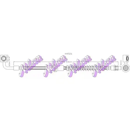 Тормозной шланг BROVEX-NELSON 3971879 LB DZP H4926 CPZKX изображение 0