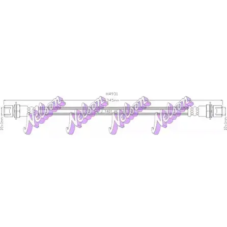 Тормозной шланг BROVEX-NELSON SJIQFB H4931 ZTEOP V 3971884