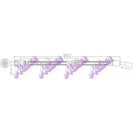 Тормозной шланг BROVEX-NELSON 0Y QMH Q420IPD 3971889 H4937