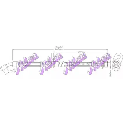 Тормозной шланг BROVEX-NELSON DWT Z6 3971947 R1QEV H5223 изображение 0