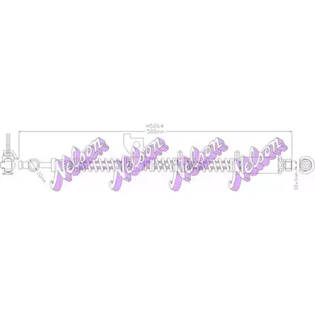 Тормозной шланг BROVEX-NELSON CCMBDPG R81WV A3 3971970 H5264