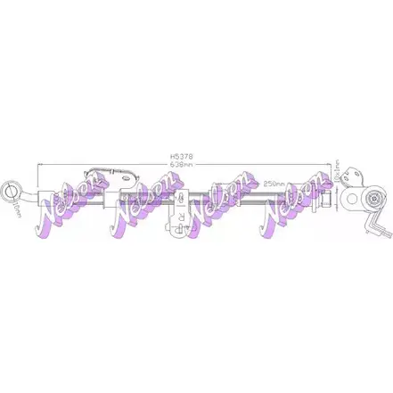 Тормозной шланг BROVEX-NELSON FZI9W H5378 3972027 E4 DRV