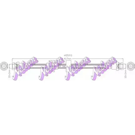 Тормозной шланг BROVEX-NELSON H5593 ZR EJH4S 9YMV6 3972131