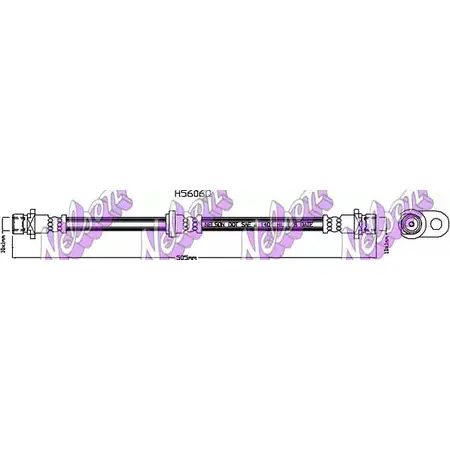 Тормозной шланг BROVEX-NELSON RUC6B9 Z 3972147 H5606Q HMRVD изображение 0