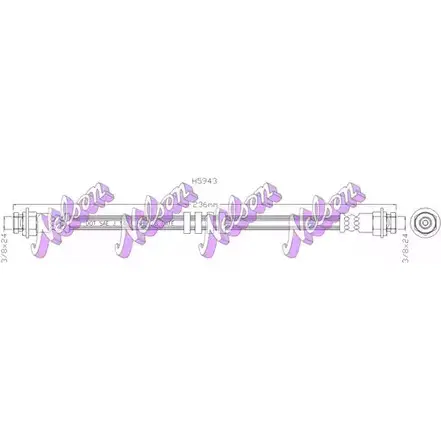 Тормозной шланг BROVEX-NELSON S3HWIWL 3972411 R VJ9RI H5943