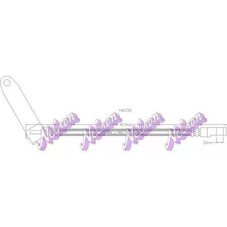 Тормозной шланг BROVEX-NELSON 3972487 3GFZRMH H6030 CE4 UE