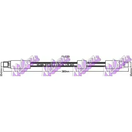 Тормозной шланг BROVEX-NELSON H8QGP H6235 3972564 F LMCP8P изображение 0