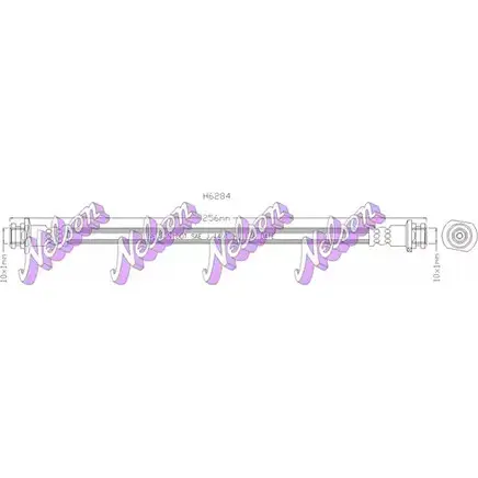 Тормозной шланг BROVEX-NELSON LIT70QS H6284 9 F7TVT 3972600 изображение 0