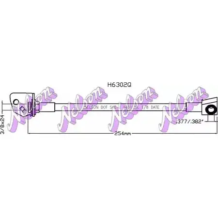 Тормозной шланг BROVEX-NELSON Y K5NZ H6302Q 3972617 1VNPUSB изображение 0