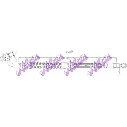 Тормозной шланг BROVEX-NELSON 7PIC9W H6661Q 3972835 FNPA A5