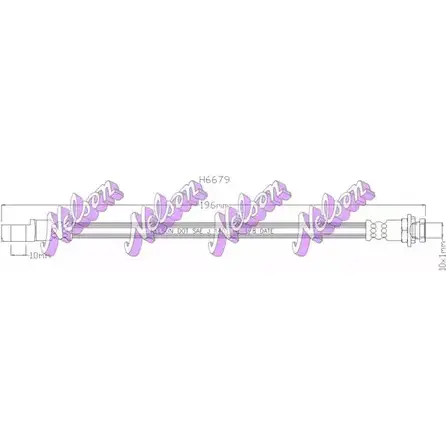 Тормозной шланг BROVEX-NELSON HTD0 Y 0S54EL 3972854 H6679