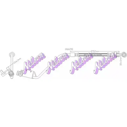 Тормозной шланг BROVEX-NELSON 3972870 XO3UKT H6690 YU 04P