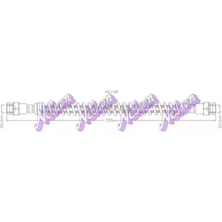 Тормозной шланг BROVEX-NELSON BIUDT H6748 0 EG39J 3972920