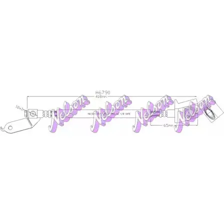 Тормозной шланг BROVEX-NELSON 8M 3SP H6790 ZQ392 3972959