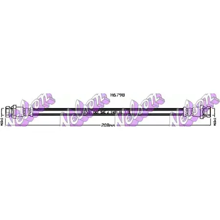 Тормозной шланг BROVEX-NELSON H6798 WJ7LD73 3972969 W 3VITH