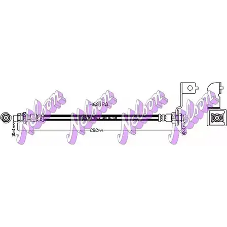 Тормозной шланг BROVEX-NELSON H6812Q 28VIV3Q 3972979 2 GV9B23