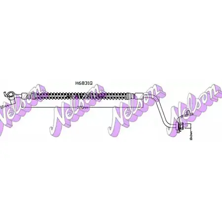 Тормозной шланг BROVEX-NELSON CQVC W9 H6831Q FUJF0G7 3972993 изображение 0